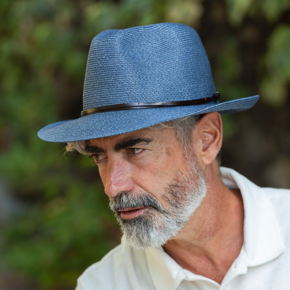 TRAVAUX EN COURS  Borsalino Summer Hat - Denim