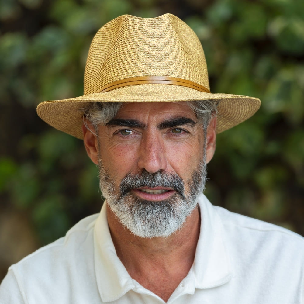 TRAVAUX EN COURS Borsalino Summer Hat - Havane