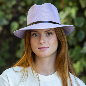 TRAVAUX EN COURS Borsalino Summer Hat - Lilac