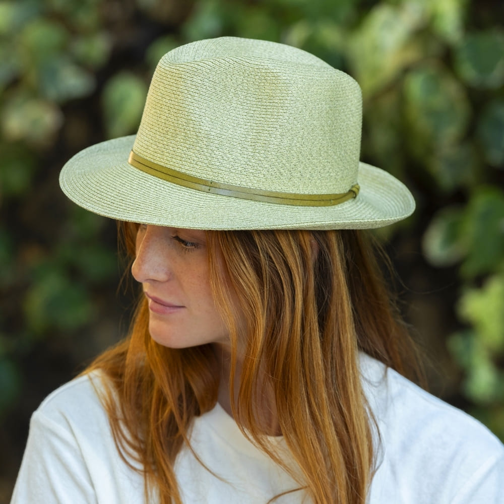 TRAVAUX EN COURS Borsalino Summer Hat - Matcha