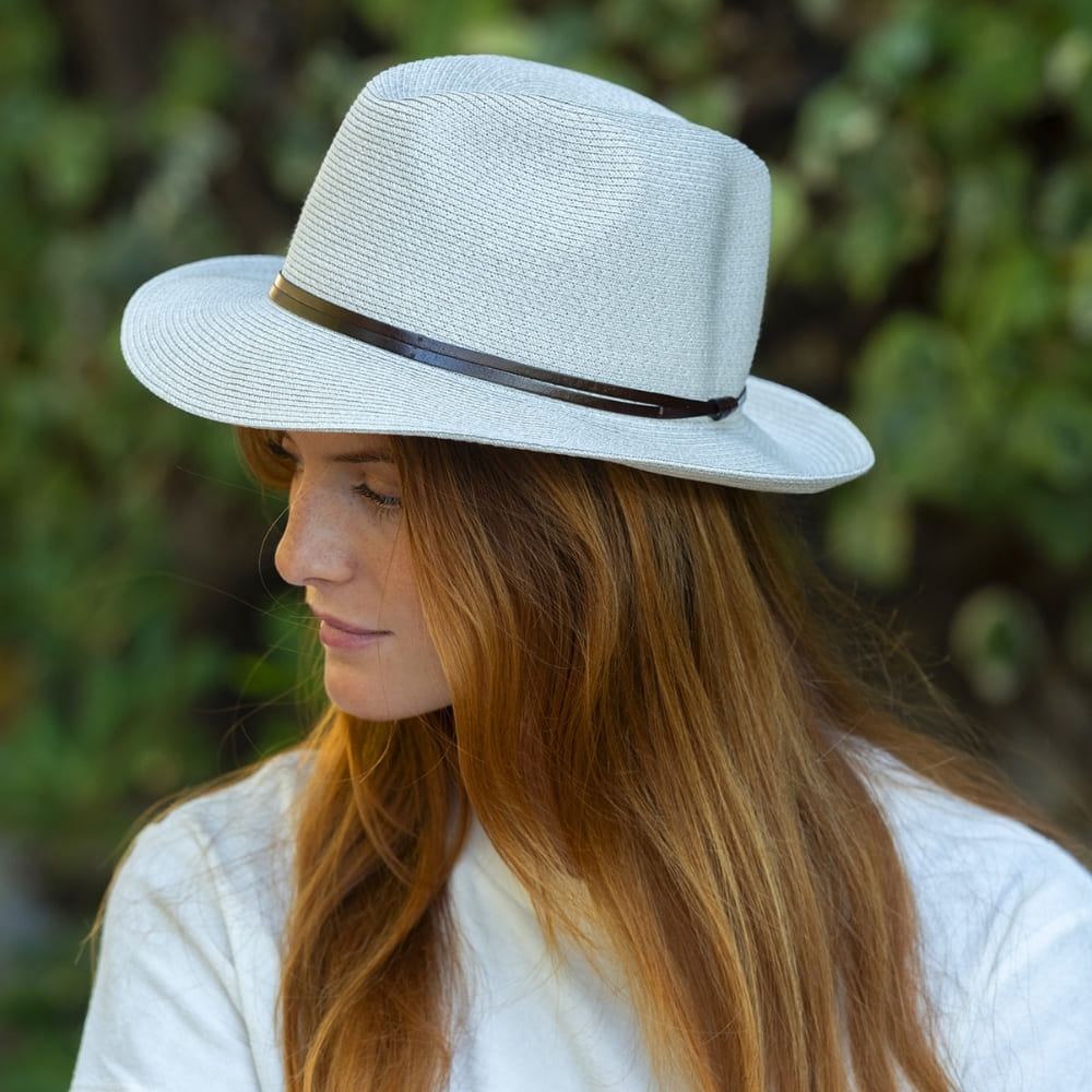 TRAVAUX EN COURS Borsalino Summer Hat - Off White