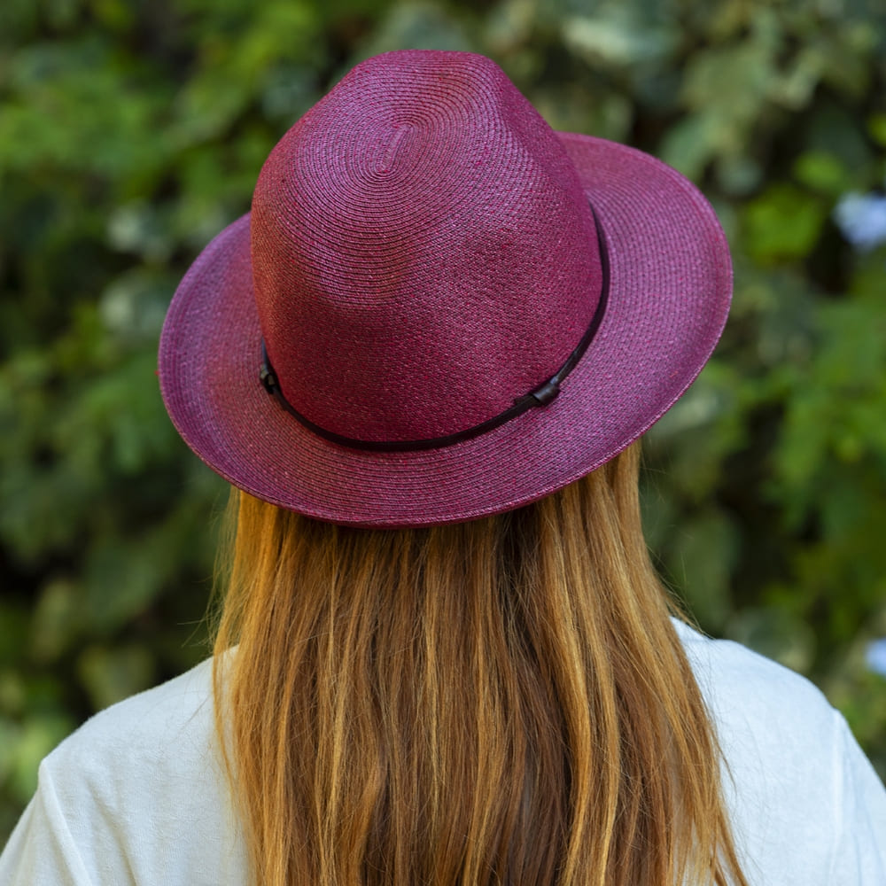 TRAVAUX EN COURS Borsalino Summer Hat - Plum