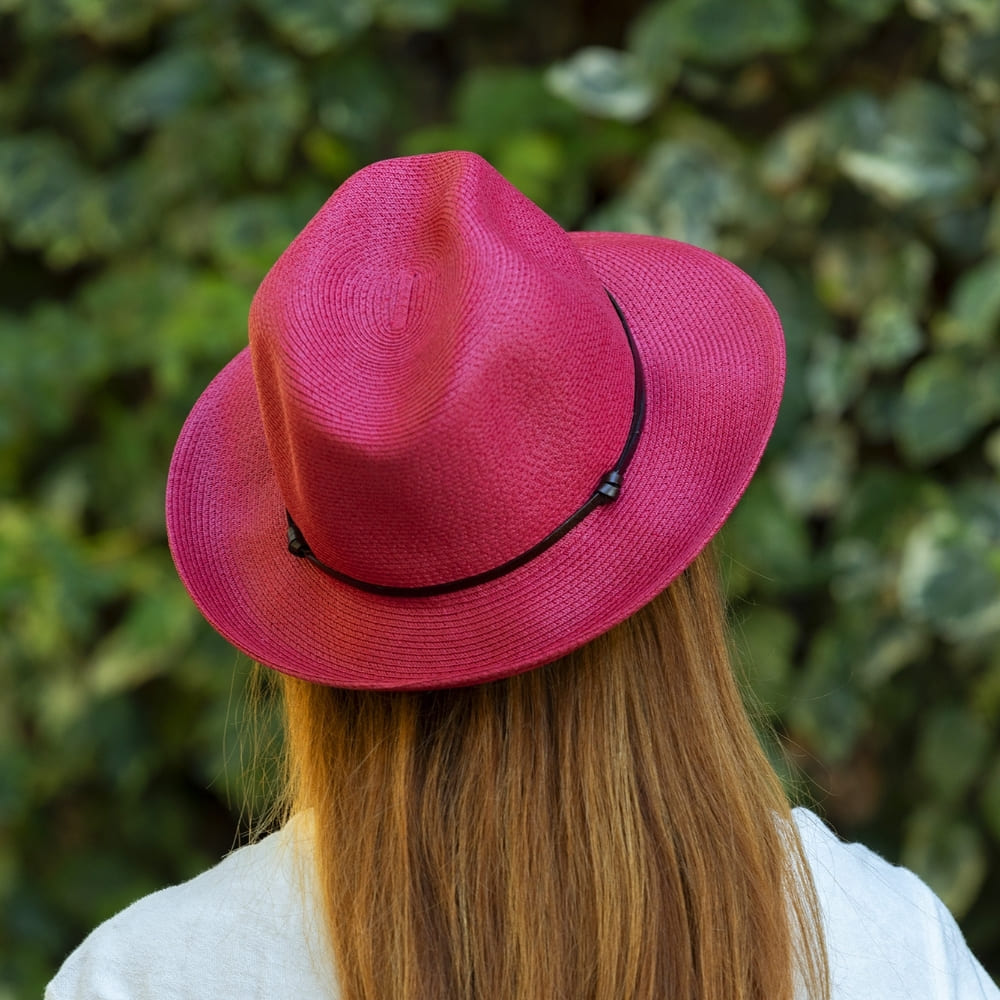 TRAVAUX EN COURS Borsalino Summer Hat - Raspberry