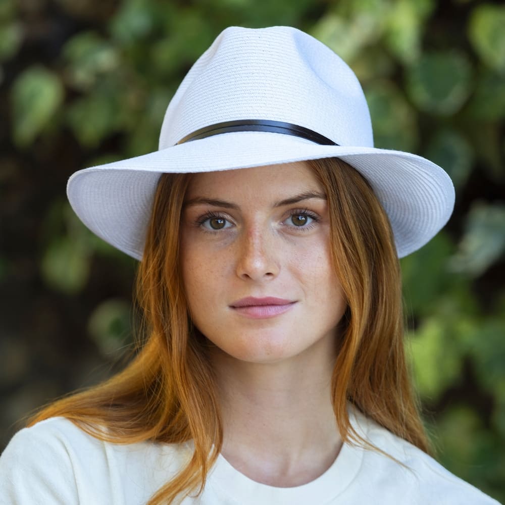 TRAVAUX EN COURS Borsalino Summer Hat - White