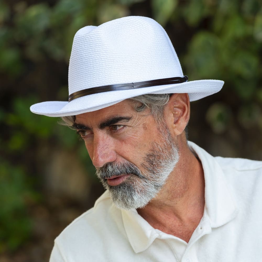 TRAVAUX EN COURS Borsalino Summer Hat - White