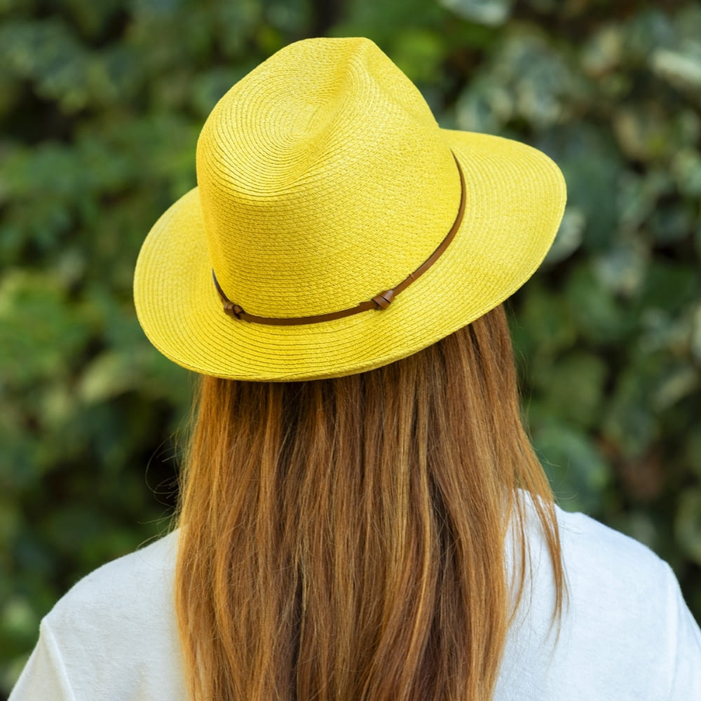 TRAVAUX EN COURS Borsalino Summer Hat - Yellow