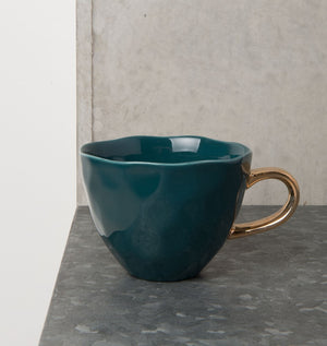 UNC-Good Morning Tea Cup Blue Green -d.11 cm