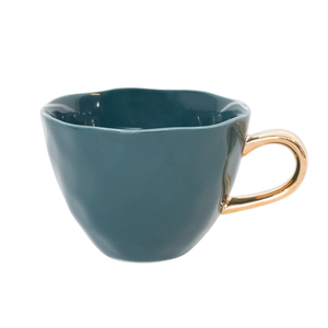 UNC-Good Morning Tea Cup Blue Green -d.11 cm