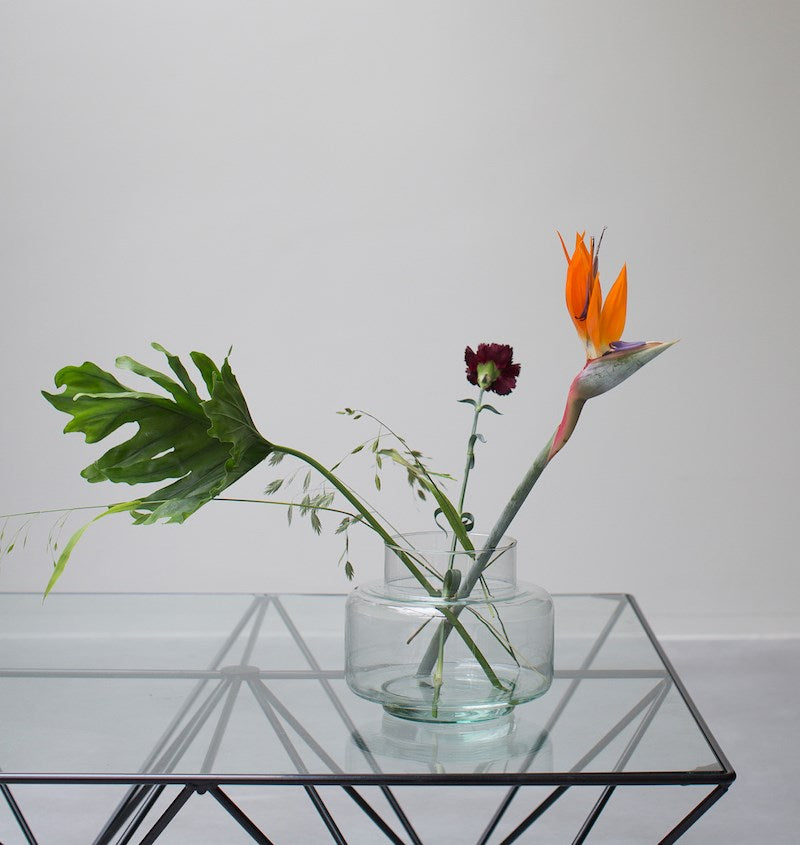 UNC-  Vase transparent, Ø22 * 18 cm