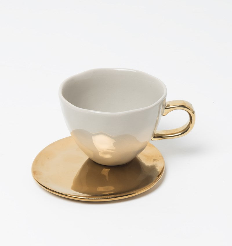UNC-Good Morning Tea Cup Gray-d.11 cm