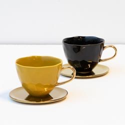 UNC-Good Morning Tea Cup Amber Green -d.11 cm