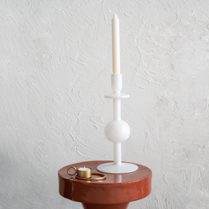 UNC-  Candle holder Bulb white, 30 cm