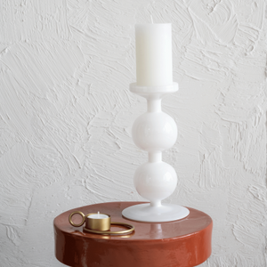 UNC-  candle holder Bulb white, 25 cm