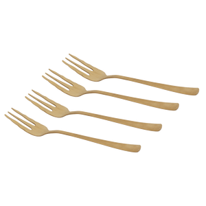 UNC-  Fork gold, set of 4, in gift pack