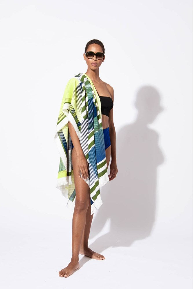 KHAKI BEACH TOWEL VIBRANT /S23