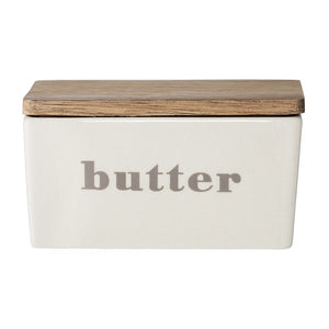 BLOOMINGVILLE -Anna Butter Box, Grey, Stoneware - Frenchbazaar -Bloomingville