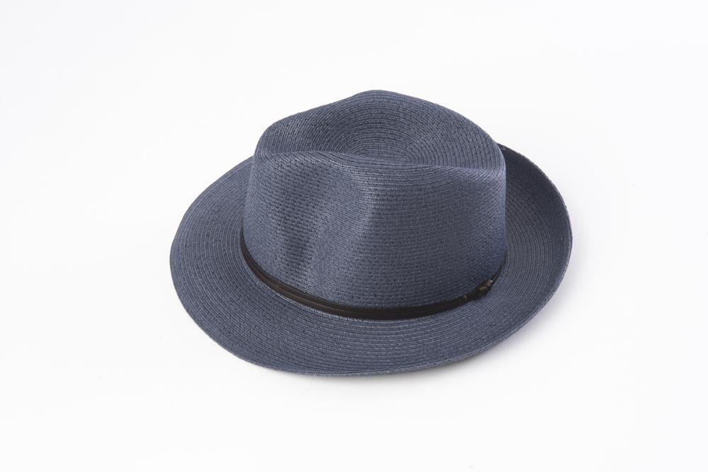 TRAVAUX EN COURS - Borsalino hat leather strap Marine - Frenchbazaar -Travaux en cours