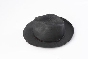 TRAVAUX EN COURS - Borsalino hat leather strap Black - Frenchbazaar -Travaux en cours