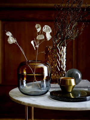 BLOOMINGVILLE - Vase Glass, Brown