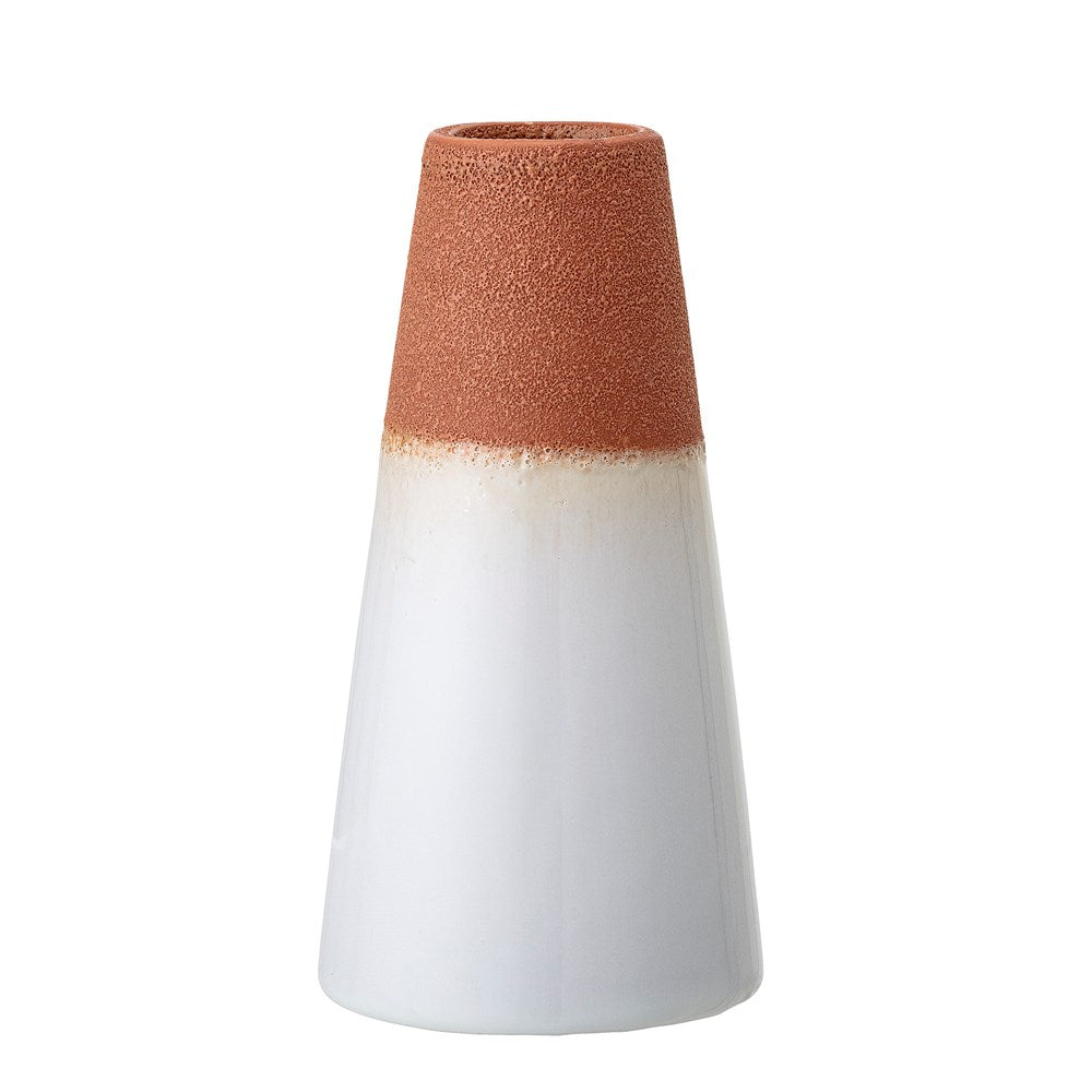 BLOOMINGVILLE -Valia Vase, White, Stoneware