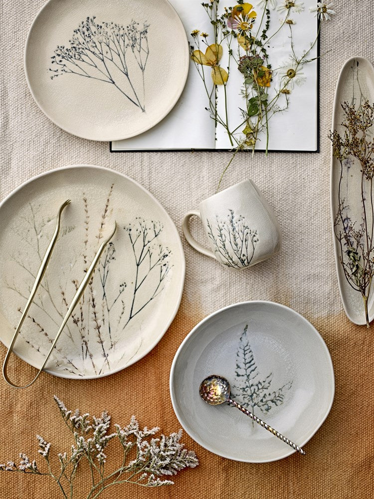 BLOOMINGVILLE-Bea Serving Plate, Nature, Stoneware