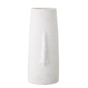 Bloomingville - Deco Vase, White, Terracotta - Frenchbazaar -Bloomingville