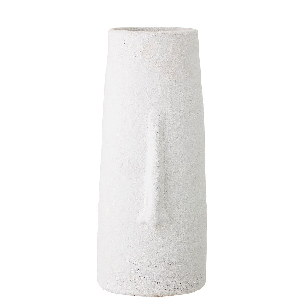 Bloomingville - Deco Vase, White, Terracotta - Frenchbazaar -Bloomingville