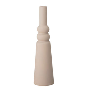BLOOMINGVILLE - Velvet Long Vase Nature Stoneware - Frenchbazaar -Frenchbazaar 