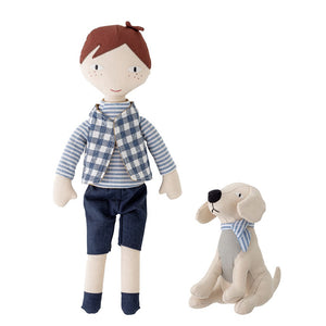 BLOOMINGVILLE - Hilbert& Dog Soft doll - Frenchbazaar -Bloomingville