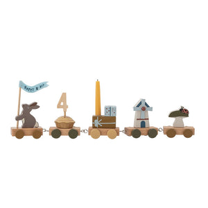 BLOOMINGVILLE - ALFI Wood Birthday Train Toy