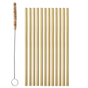 BLOOMINGVILLE - Straw & Brush Stainless Steel Gold