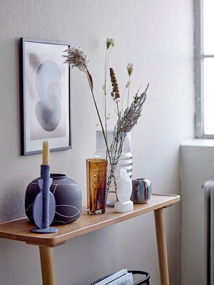 BLOOMINGVILLE - Belma Vase, Grey, Glass