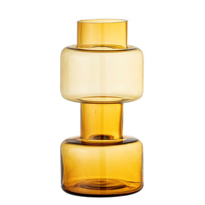 BLOOMINGVILLE - Benette Vase, Yellow, Glass