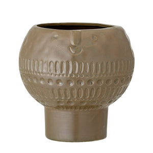 BLOOMINGVILLE-Maik Flowerpot, Brown, Stoneware