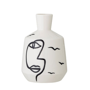 BLOOMINGVILLE -Norma Vase, White, Stoneware