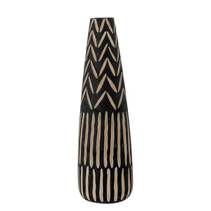 BLOOMINGVILLE - NOAMI Deco Vase, Black, Paulownia