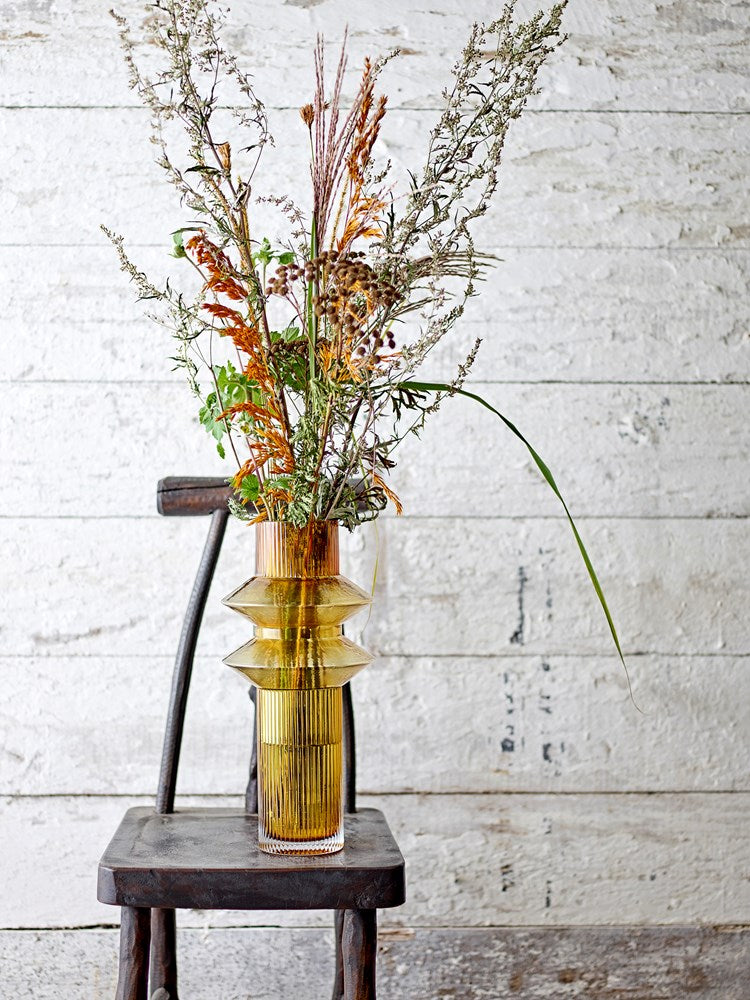 BLOOMINGVILLE - CORNA Brown Glass Vase