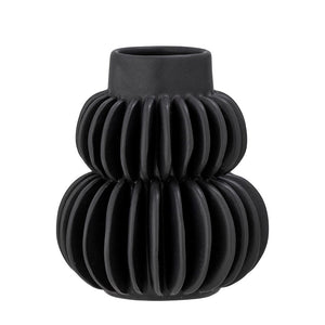 BLOOMINGVILLE-Halfdan Vase, Black, Stoneware