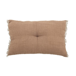 BLOOMINGVILLE -Adita Cushion, Brown, Cotton