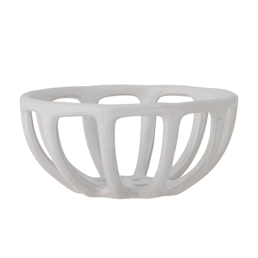 BLOOMINGVILLE-Foligno Bowl, White, Stoneware