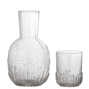 Creative Collection-Sebas Decanter & Glass, Clear, Glass