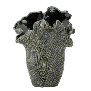 Bloomingville- Safiya Vase, Green, Stoneware