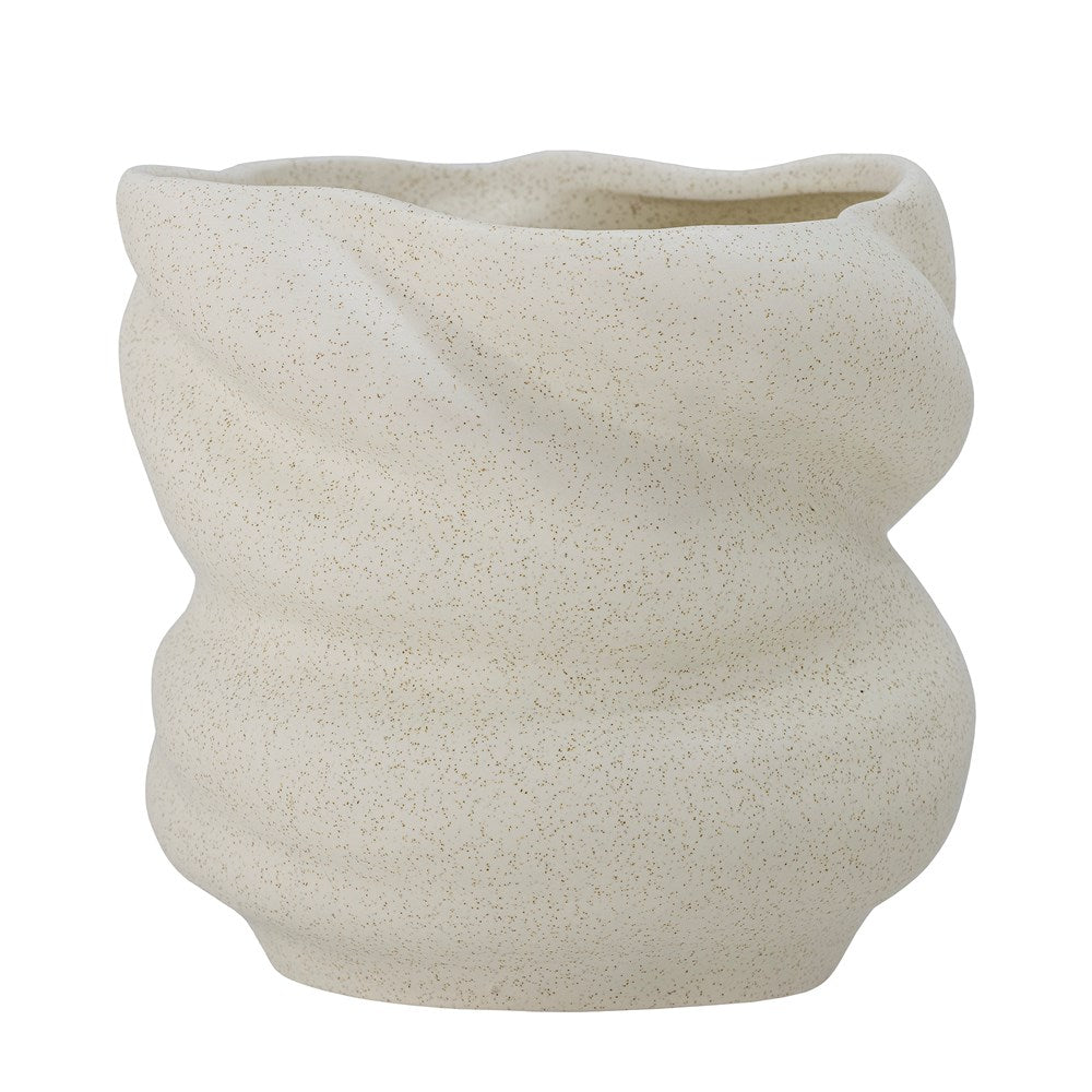 BLOOMINGVILLE-Orana Flowerpot, White, Stoneware