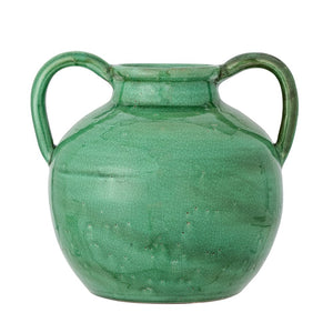 BLOOMINGVILLE-Cham Deco Vase, Green, Terracotta