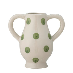 BLOOMINGVILLE-Asrin Vase, Green, Stoneware