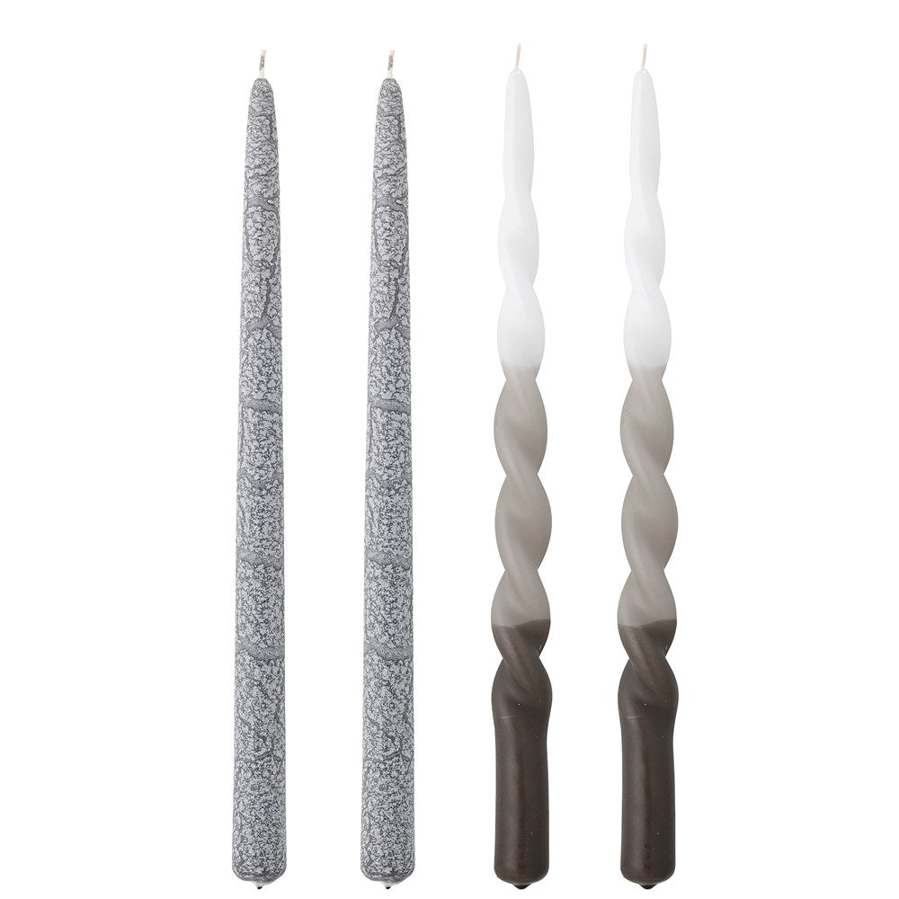 Frost Candle, Grey, Parafin