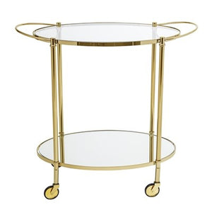 BLOOMINGVILLE - COCKTAIL Bar Cart Table Gold