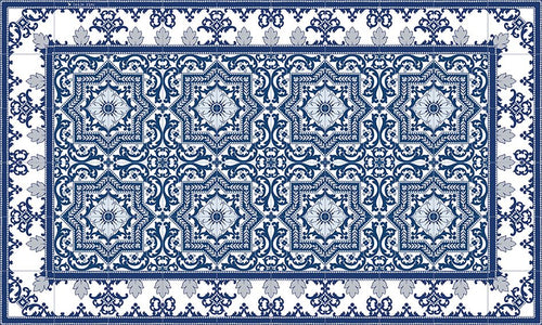 BEIJA FLOR- Armenian vinyl mat - Frenchbazaar -Beija Flor