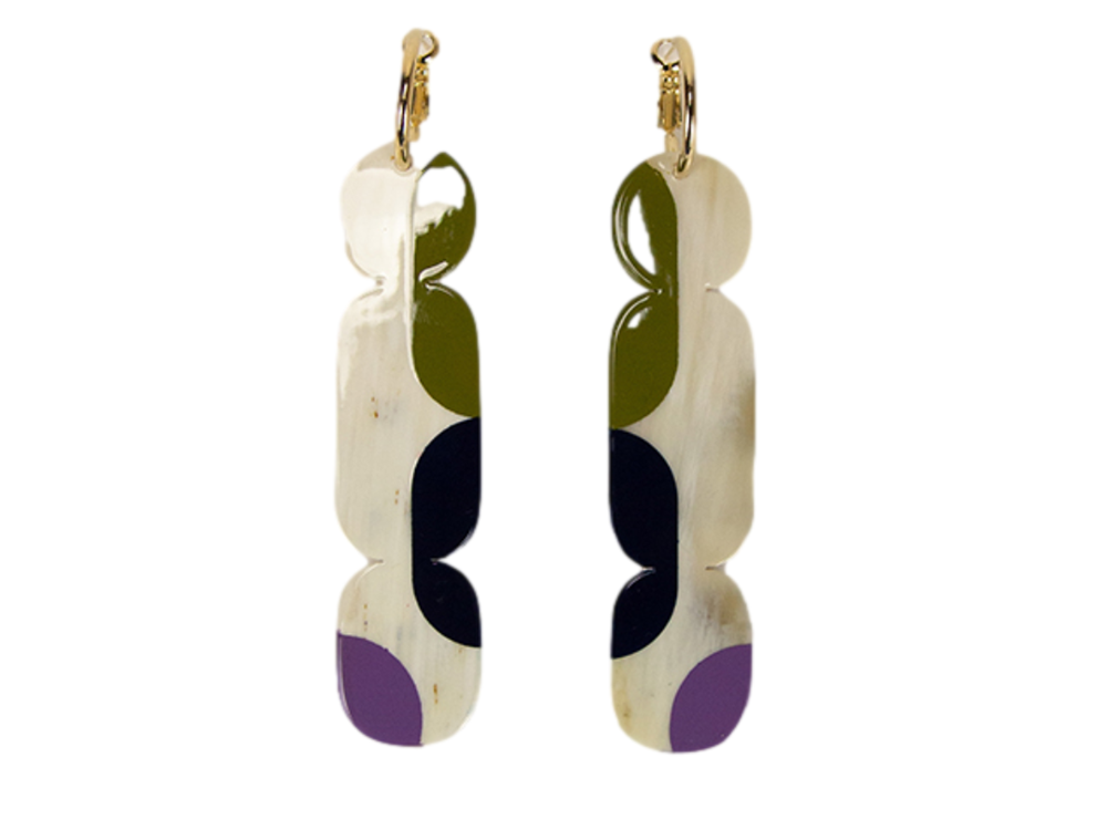 Nymphe Blond & Lilac Earrings - Ma Poesie