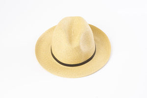 TRAVAUX EN COURS- Borsalino hat leather strap Straw - Frenchbazaar -Travaux en cours
